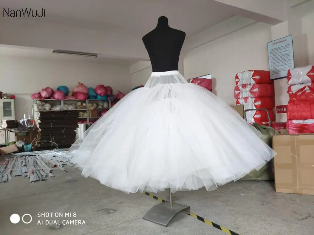 New 6 Layers No Hoops Petticoat Underskirt For Big Ball Gown Wedding Dresses Bridal Gowns Wedding Accessory Crinoline jupon