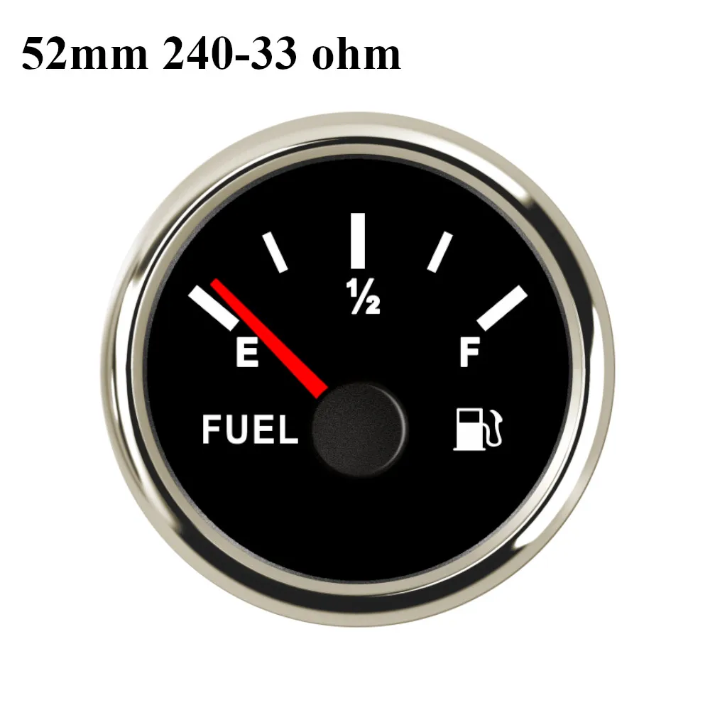 BS 240-33ohm 12/24V 0-190 Ом 240-33 Ом автоматический датчик уровня цифровых топлива УФ-фильтр 52 мм с лодка датчик уровня топлива морская яхта отделка индикатор для топливного бака DC 9~ 32В - Цвет: BS 240-33ohm