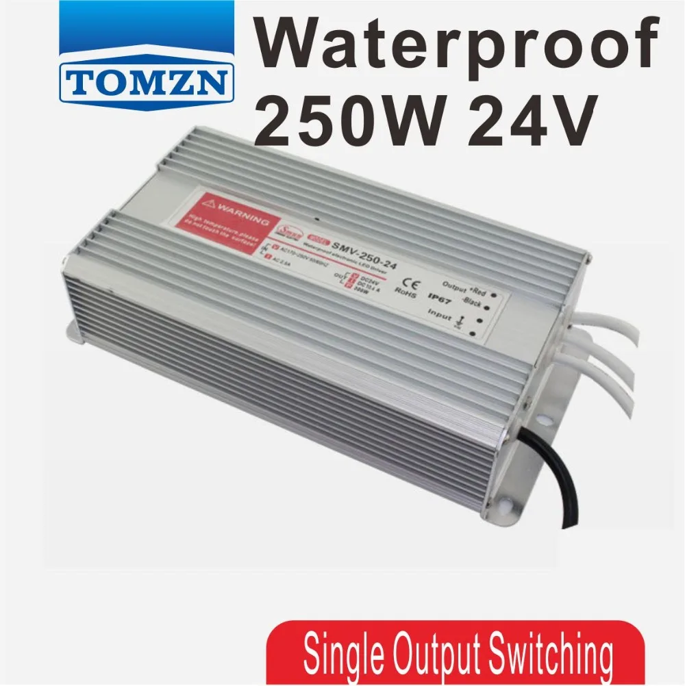 

250W 24V 10.2A Water proof outdoor Single DC Output Switching power supply for LED SMPS