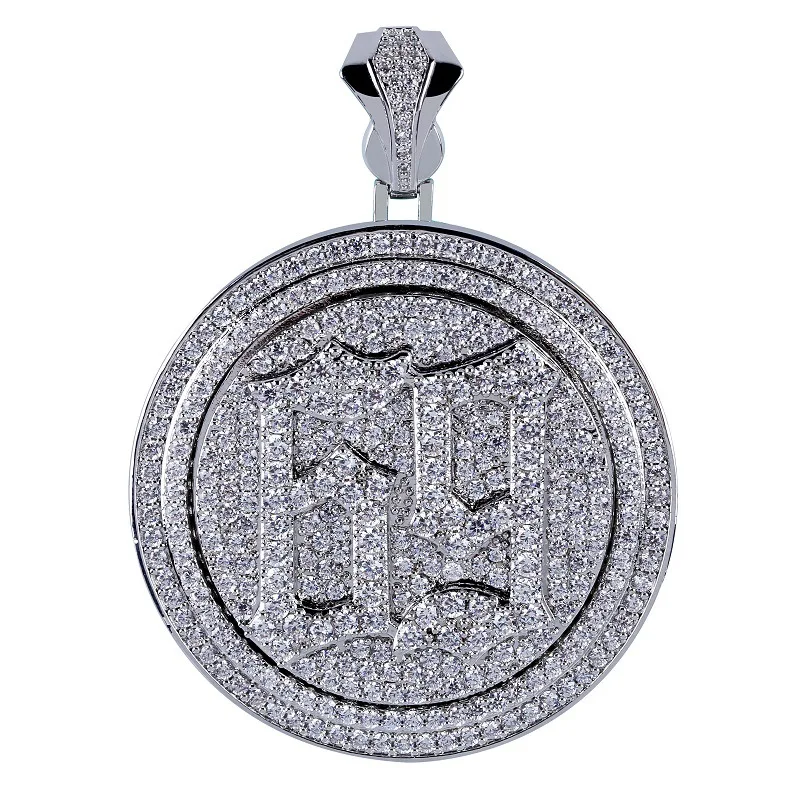 Цифры 69 круглый кулон с вращающимся элементом ожерелье с цирконом AAA Iced Out мужское ожерелье Мода хип-хоп ювелирные изделия