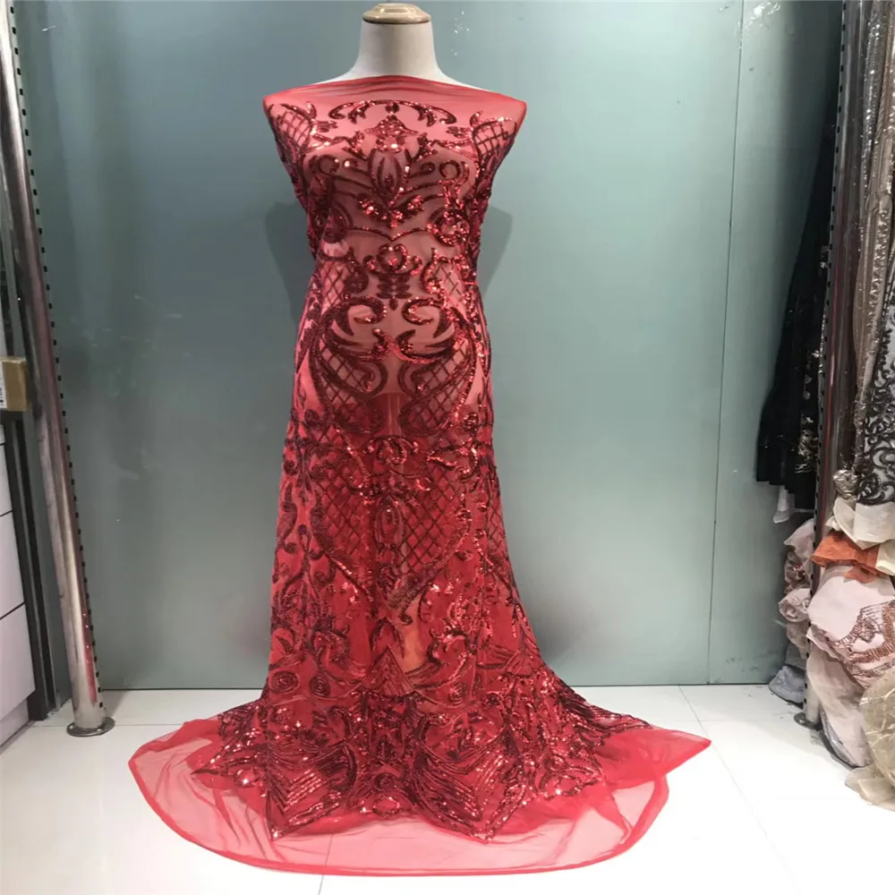 Гипюровые кружева вышивка на продажу золотые блестки ткань Материал из