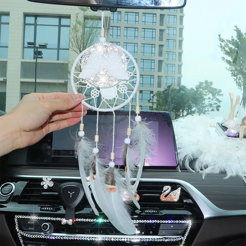 Ловец снов ручной работы подвесные украшения для автомобиля подвесное зеркало