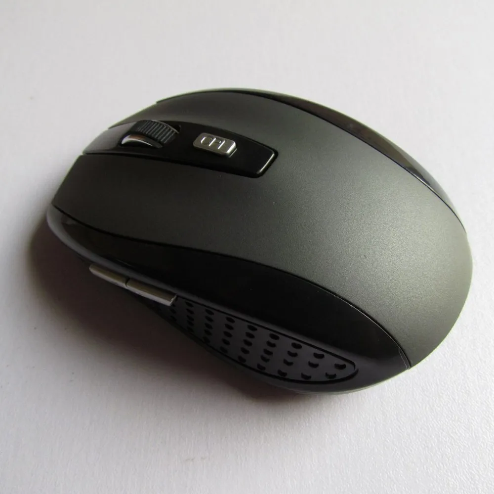 Gray USB Беспроводная мышь 1600 dpi компьютерная мышь 2,4 ГГц эргономичные мыши для ноутбука ПК мышь - Цвет: Gray