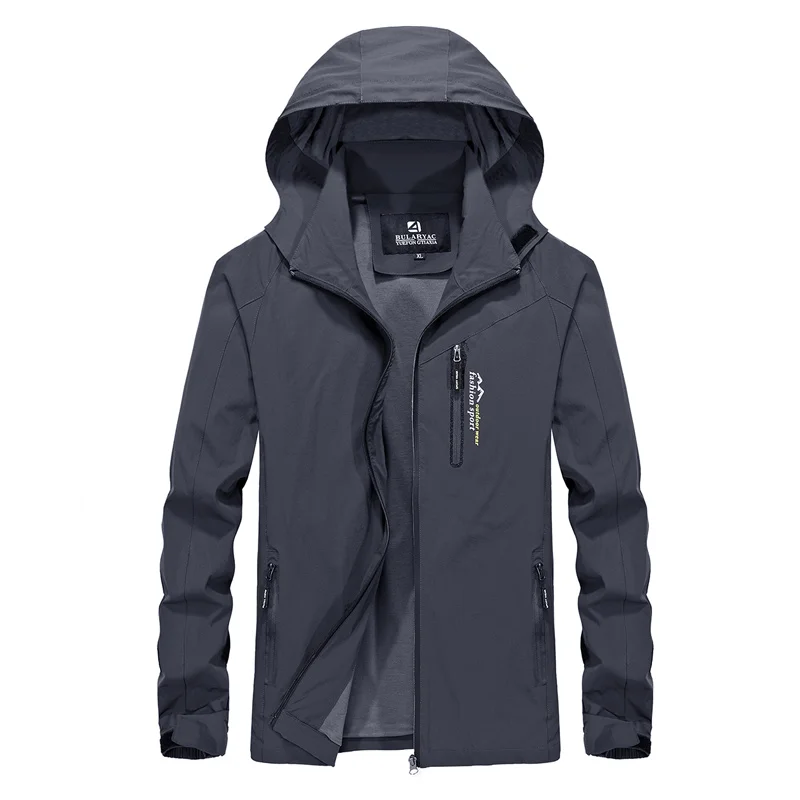 Men Dark gray Aufdiazy уличные походные куртки мужские женские демисезонные водонепроницаемые пальто Кемпинг Треккинг Альпинизм Туризм софтшелл IM049 - Цвет: Men Dark gray
