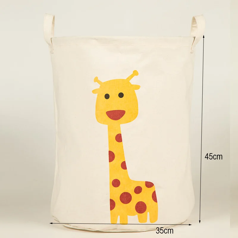 Giraffe ONEUP Новая Большая сумка для белья, корзины для хранения одежды, домашняя одежда, органайзер, сумка для хранения детских игрушек, домашняя складная корзина для белья - Цвет: Giraffe