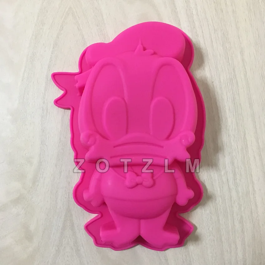 3D мультфильм утка Форма торт форма силиконовая формочка в виде животного