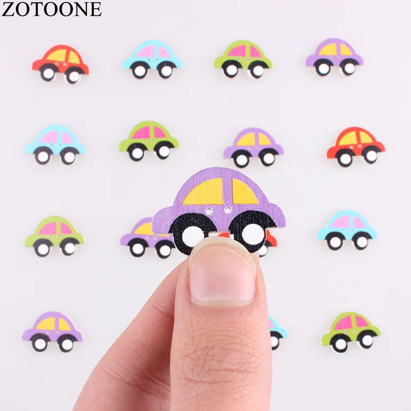 ZOTOONE Diy автомобиля красочные деревянные Скрапбукинг пуговицы для Аксессуары