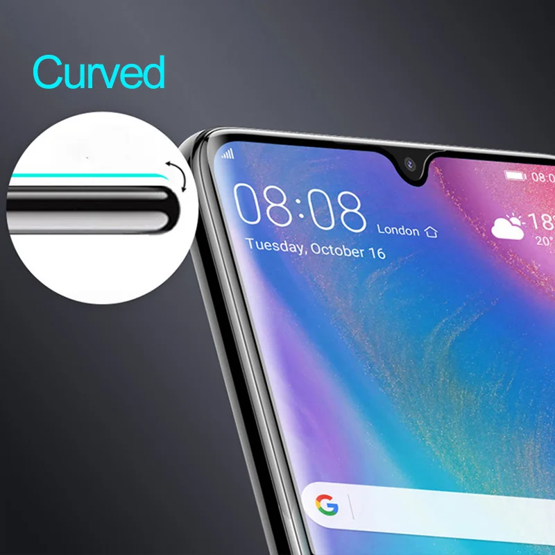 6D закаленное стекло для Huawei P30 Lite Mate 20 защитная пленка экрана Nova 3 i 4 Honor 30 30s V30 View Play