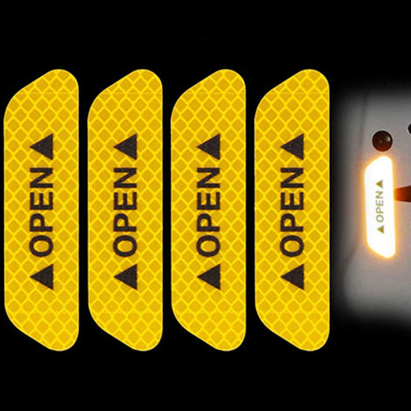 Автомобиль открыть светоотрающей полосой 4 шт./компл. Предупреждение отражающая