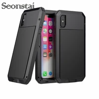 heavy duty protection case for iphone xs max xr 8 7 6 6s plus doom metal shockproof armor cases for samsung galaxy s9 s8 plus s7