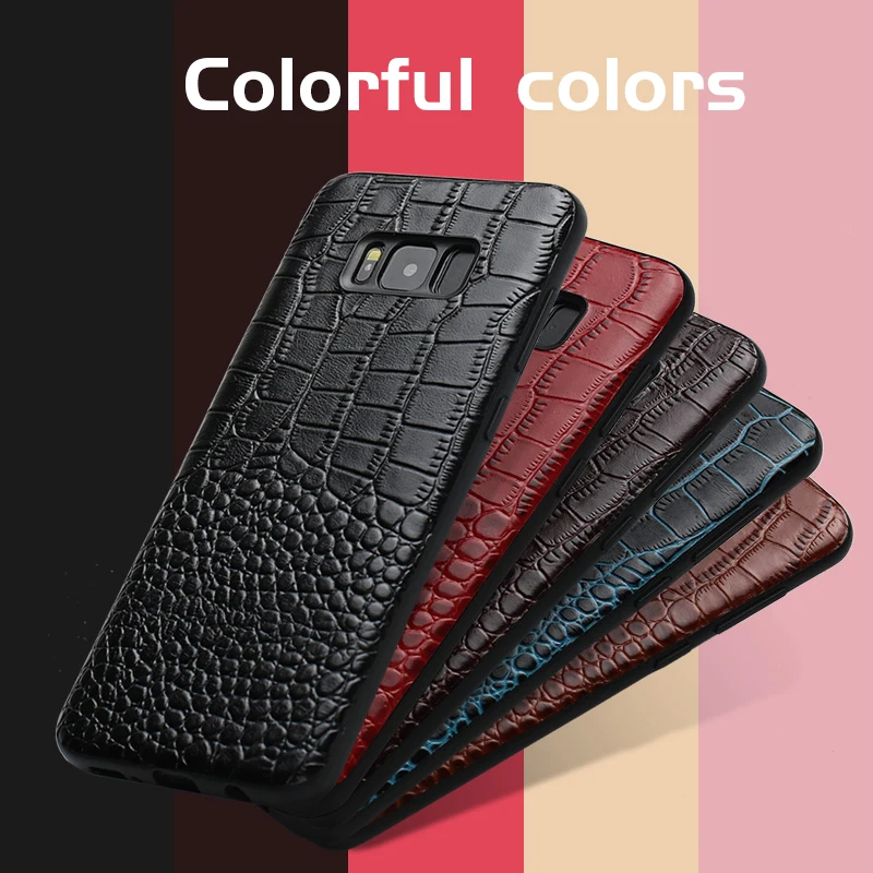 Чехол для Samsung Galaxy S20 Ultra s10 S9 S7 S8 s20 plus Note 10 Plus a40 a50 a70 A51 J7 J6 J5 2018 A5 A7 натуральная кожа |