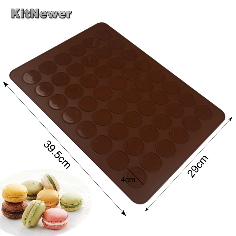 WALFOS силиконовые 48 полости кексы/миндаль круглые инструменты для выпечки выпечка