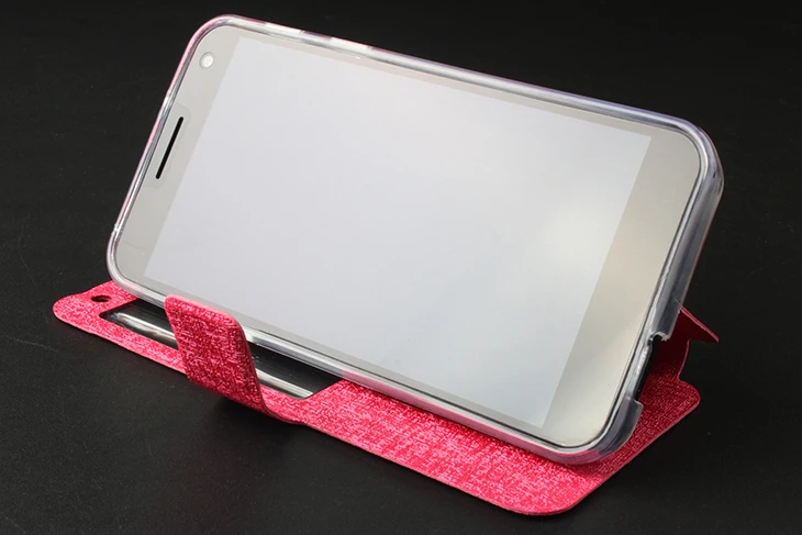 With view window ! Original Flip Leather case Back Cover with button and holder for ZOPO ZP999 Android Phone |