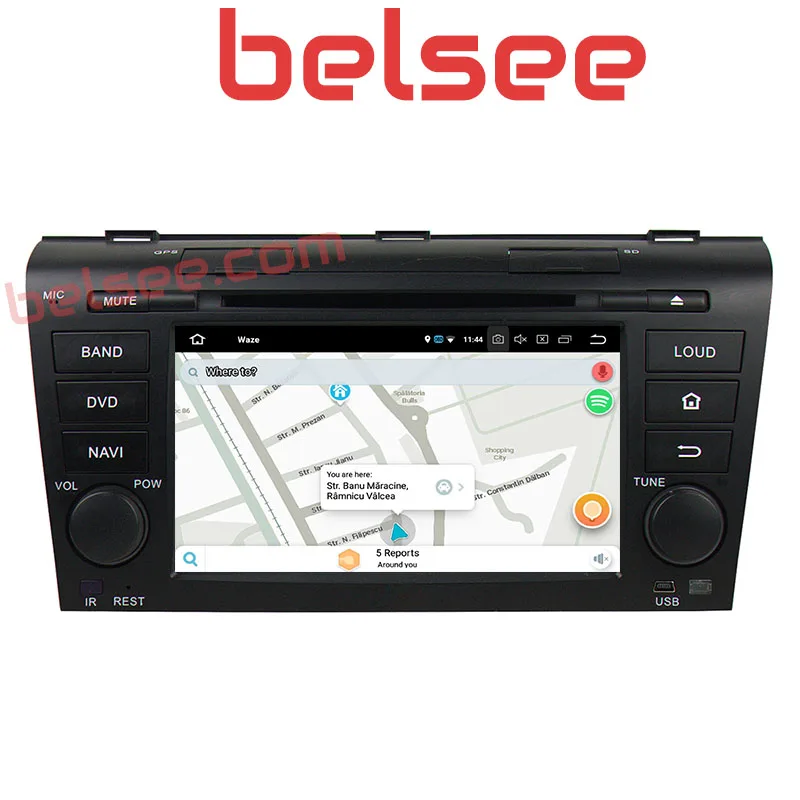 Belsee Восьмиядерный 4 ГБ Android 8 0 dvd плеер Мультимедиа Радио автомобильный стерео Navi