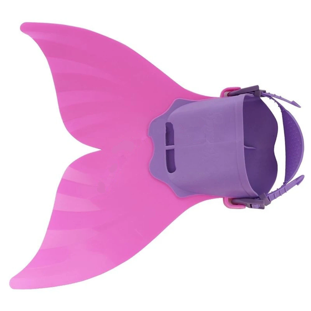 2018 Kids Swimming Fins Mermaid Children Training Shoes Diving Monofin Tail Fin Dives Foot |