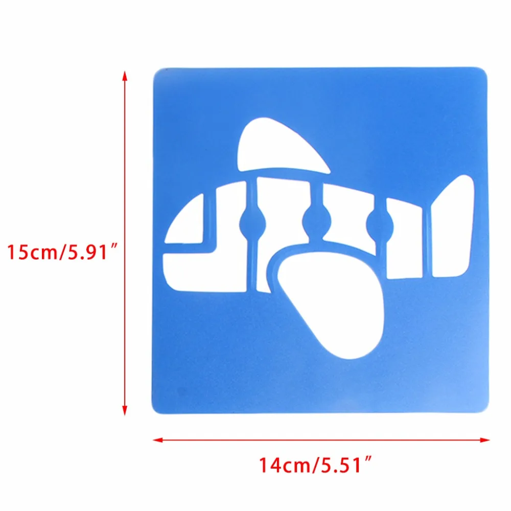 

New 6Pcs Children Transport Shaped Plastic Painting Drawing Template Stencil Kids Toy Gift
