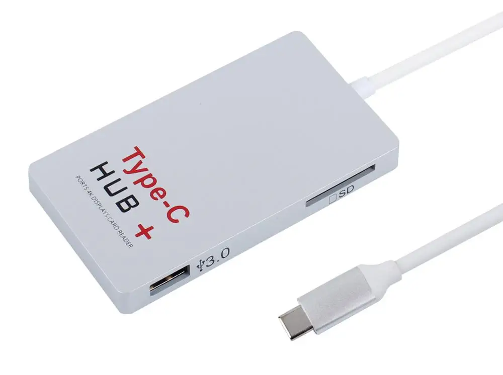 USB-C концентратор + PD Charge 3.0 typec концентратора Type-C card reader 4 К HDMI конвертер поддержки