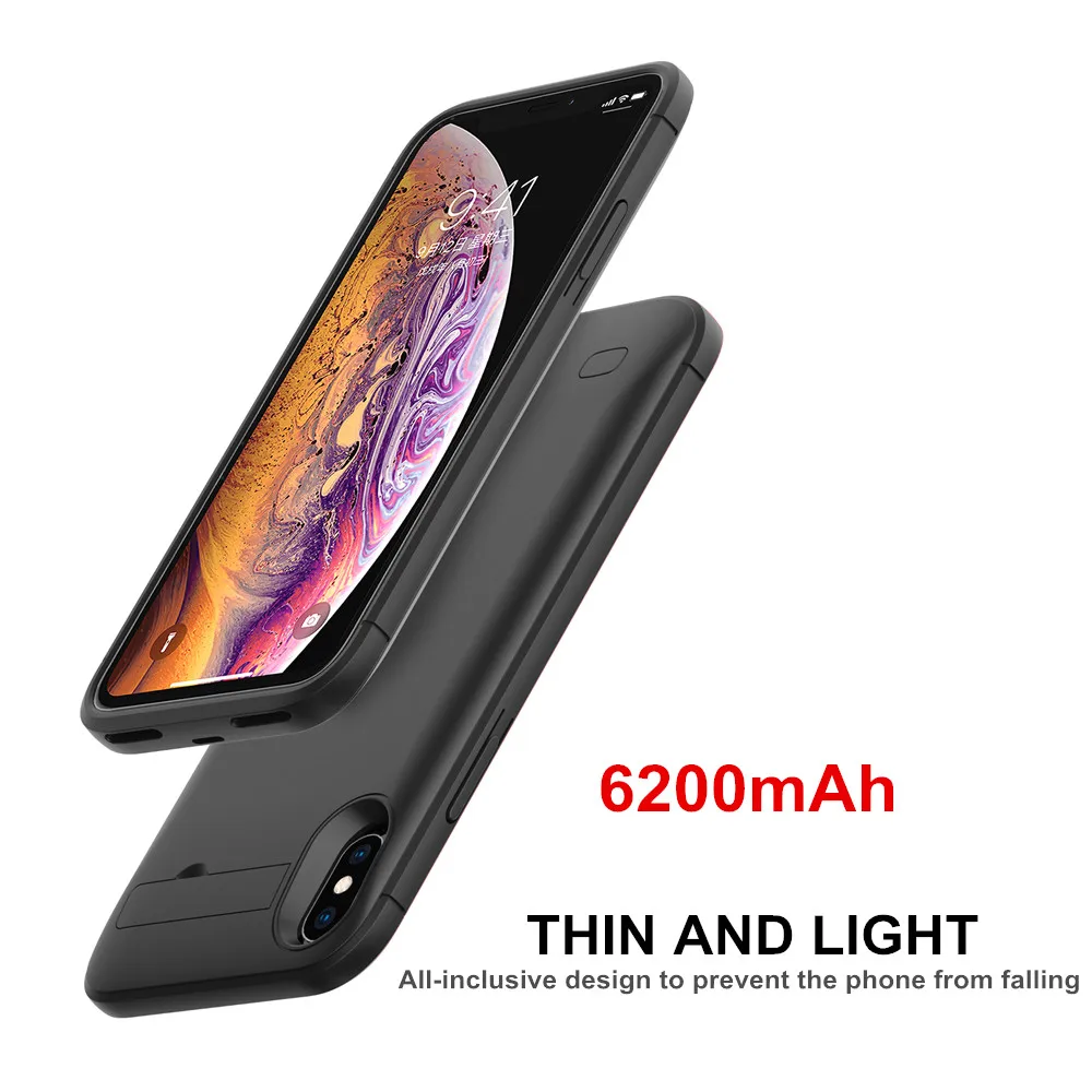 Ультратонкий чехол NTSPACE для внешнего аккумулятора iPhone XS MAX XR аккумулятора|Чехлы с