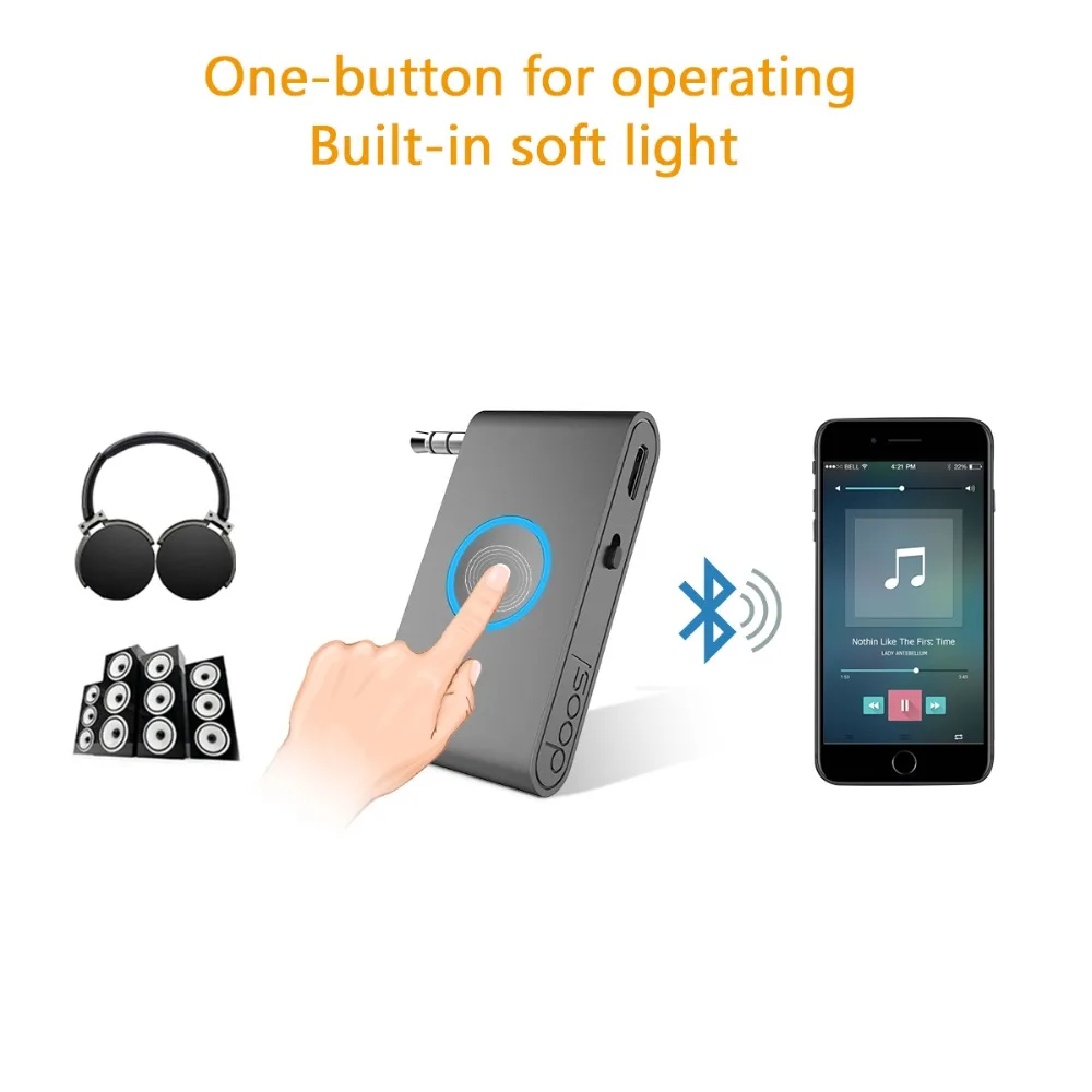 Приемник Bluetooth 4 1 портативный беспроводной музыкальный приемник Doosl аудиоадаптер
