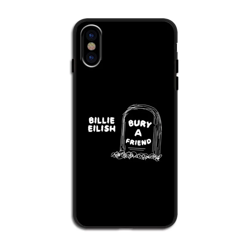 TPU Billie eilish rainbow blohsh глаза океана, мягкие силиконовые черные ТПУ чехлы для телефонов, чехол для iPhone 11 Pro Max 5S 7 8Plus XS XR XS MAX - Цвет: TPU