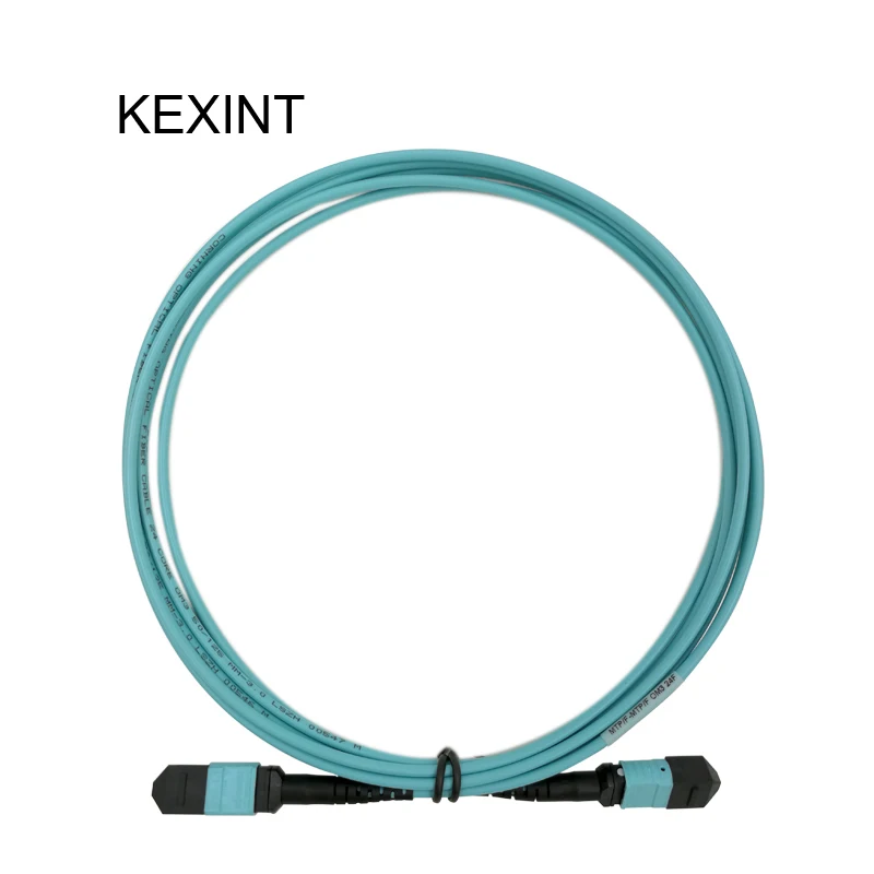 Оптоволоконный патч корд KEXINT стандартный адаптер для оптоволоконного кабеля OM4 12