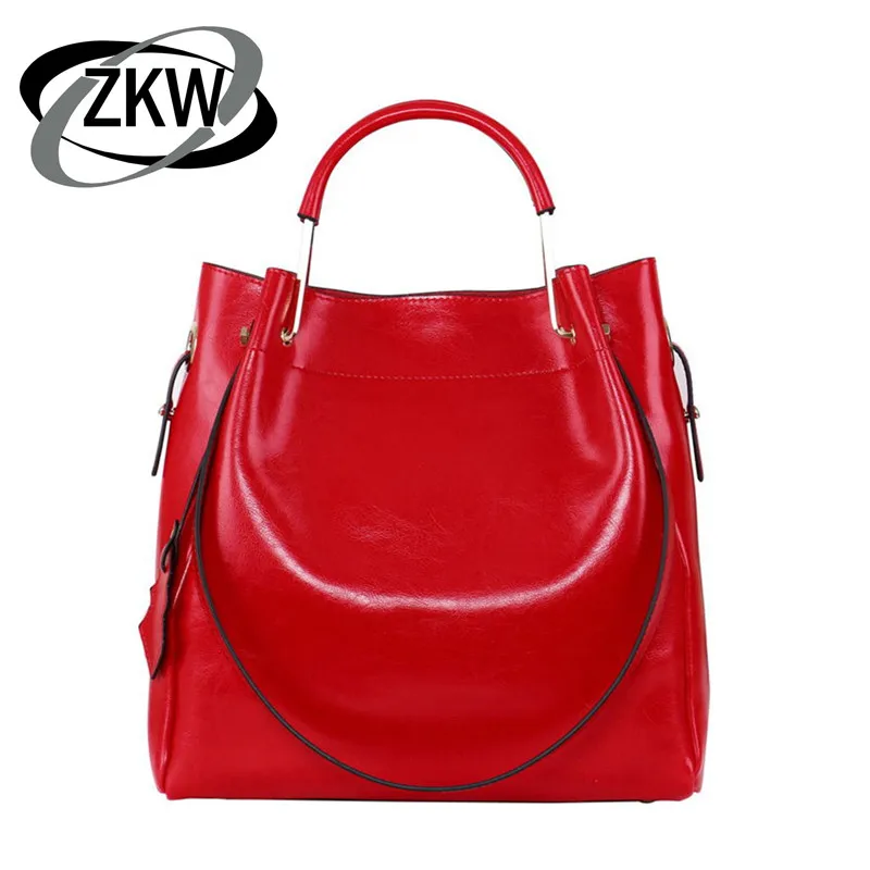 ZKW Tot/распродажа, натуральная кожа, сумка на плечо, хорошее качество, женская сумка, фурнитура, Корейская складка, модная повседневная сумка-тоут