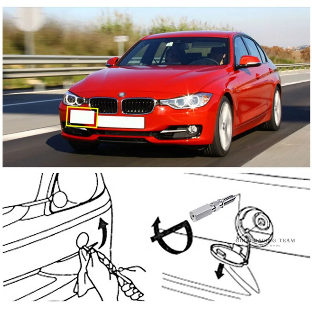 Free Shipping License Plate Holder Mount Tow Hook Bracket Relocator Frame for Mitsubishi Lancer | Автомобили и мотоциклы