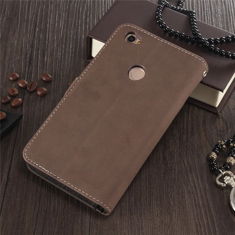 brown СПС Xiaomi Redmi Note 5A Pro чехол Роскошный кожаный многофункциональный Девять карт бумажник флип стент для Redmi Note 5A Prime чехол для телефона - Цвет: brown