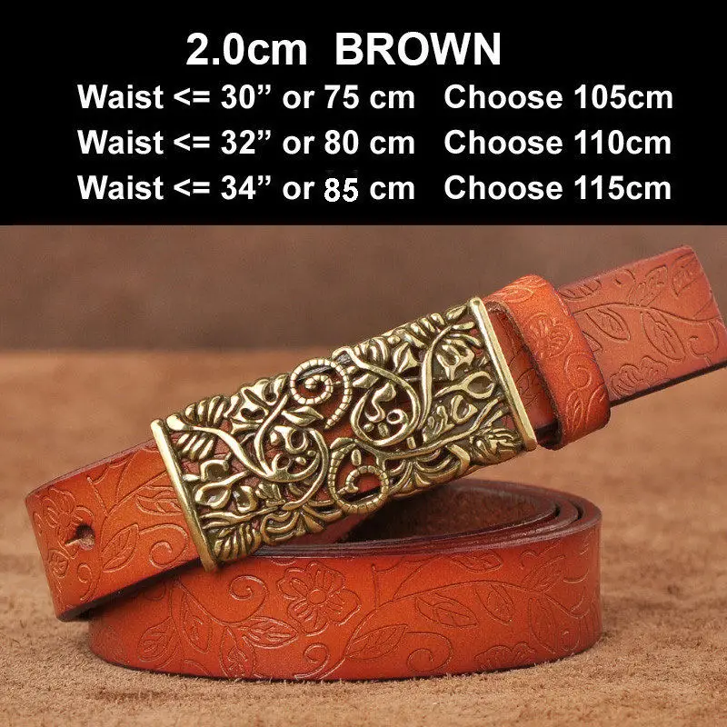 N17071BrownS Новые дизайнерские женские ремни модные из натуральной кожи брендовые ремешки иглы пряжки женские пряжки для пояса Необычные винтажные для джинсов - Цвет: N17071BrownS