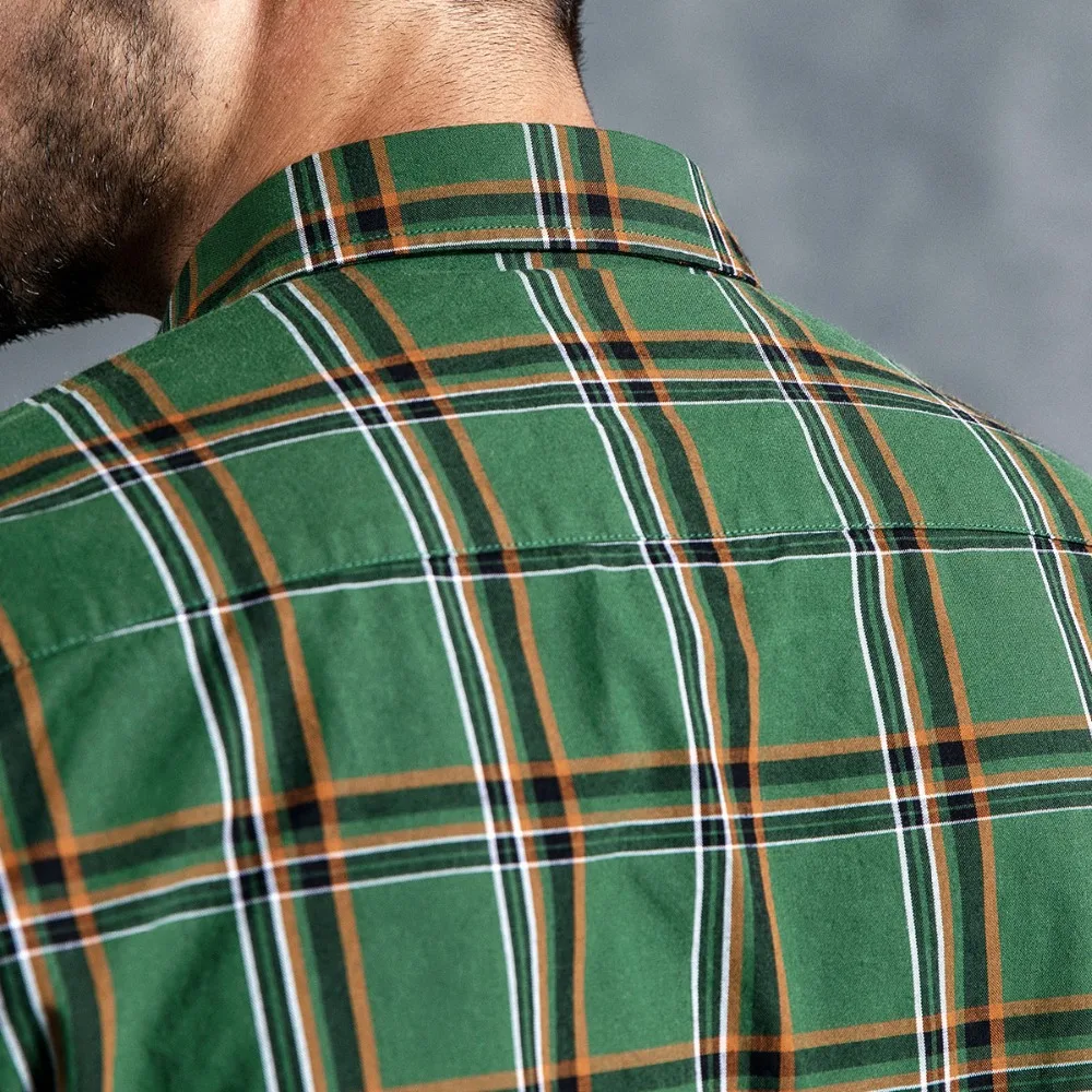 Мужская клетчатая рубашка SIMWOOD модная повседневная высокого качества брендовая