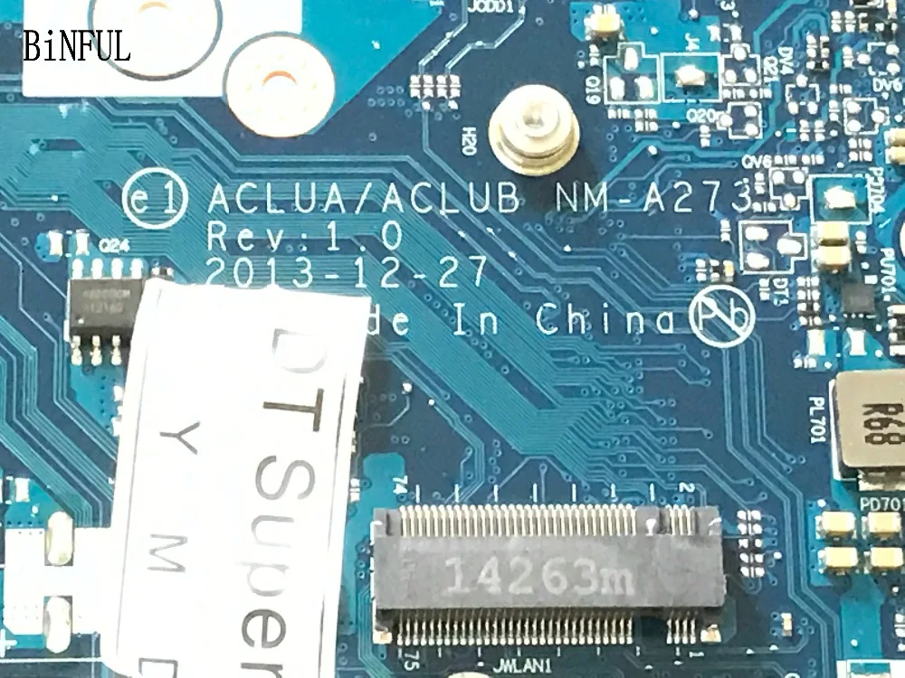 BiNFUL работает доступно ACLUA/ACLUB NM-A273 для LENOVO Z50-70 Материнская плата ноутбука с бортовой 3558U+ видеокарта( товар