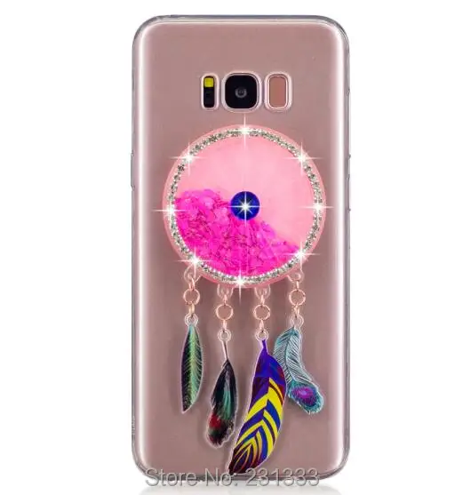 Diamond Liquid Quicksand Soft TPU Case For Huawei P8 LITE 2017 P9 P10 PLUS Y3 Y5 Y6 II Honor 8 LG G6 Feather Cover Skin 100pcs |