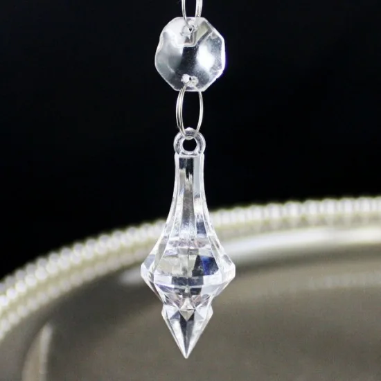 100 шт./лот 11 см гирлянда из нитей хрустальное акриловое украшение для торта