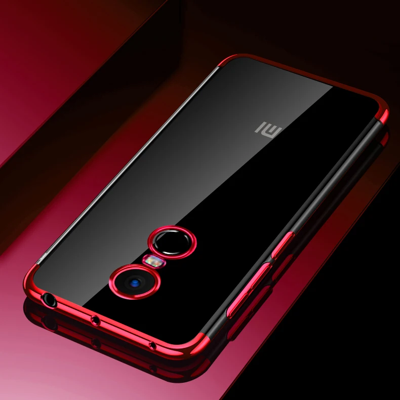 Роскошный противоударный мягкий чехол из ТПУ с покрытием для Xiaomi Redmi Note 4 4X Pro 4A 5 5A