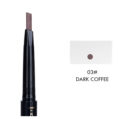 Dark Coffee Карандаш для бровей с трафаретом макияж глаз Инструменты Косметика натуральная Стойкая краска водостойкий черный карандаш для бровей - Цвет: Dark Coffee
