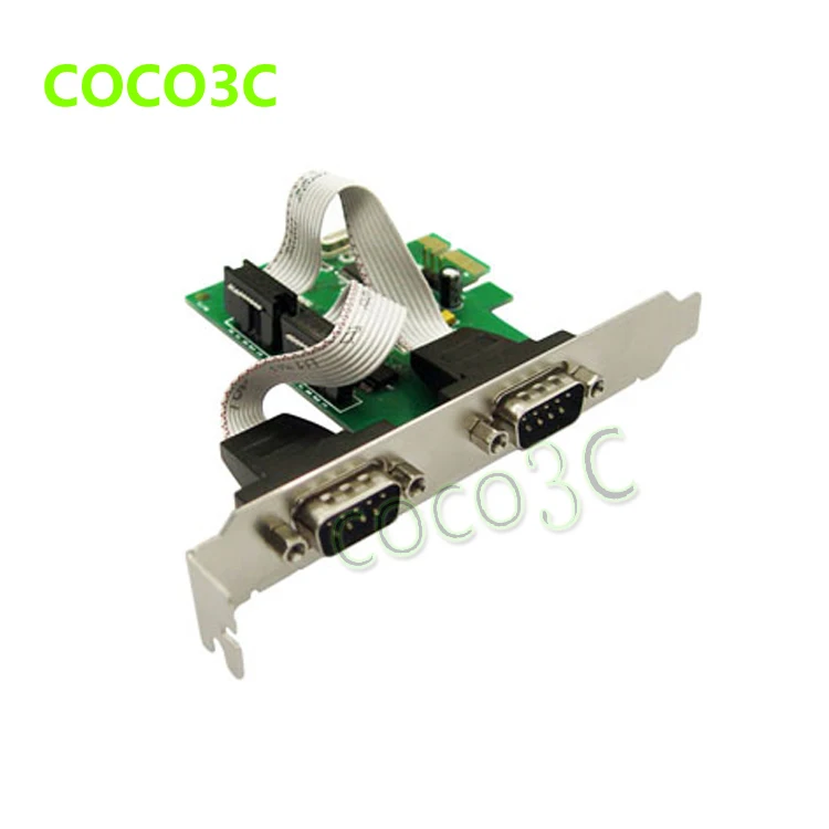 Плата контроллера PCIe с 2 последовательными портами PCI express на стандартный порт