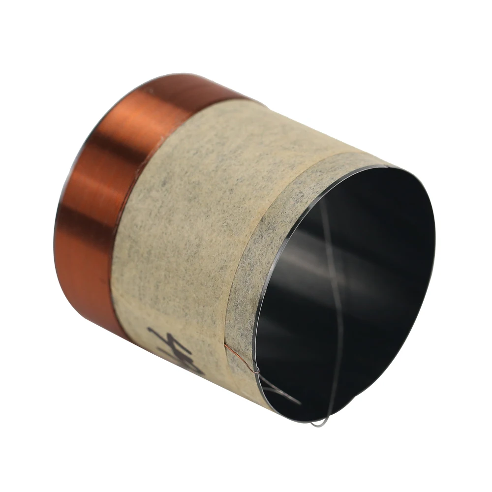 GHXAMP 49,5 Бас Звуковая катушка круглая медь 6.8OHM два слоя черный алюминий диаметр 49,5 мм НЧ динамик звуковая катушка аксессуары