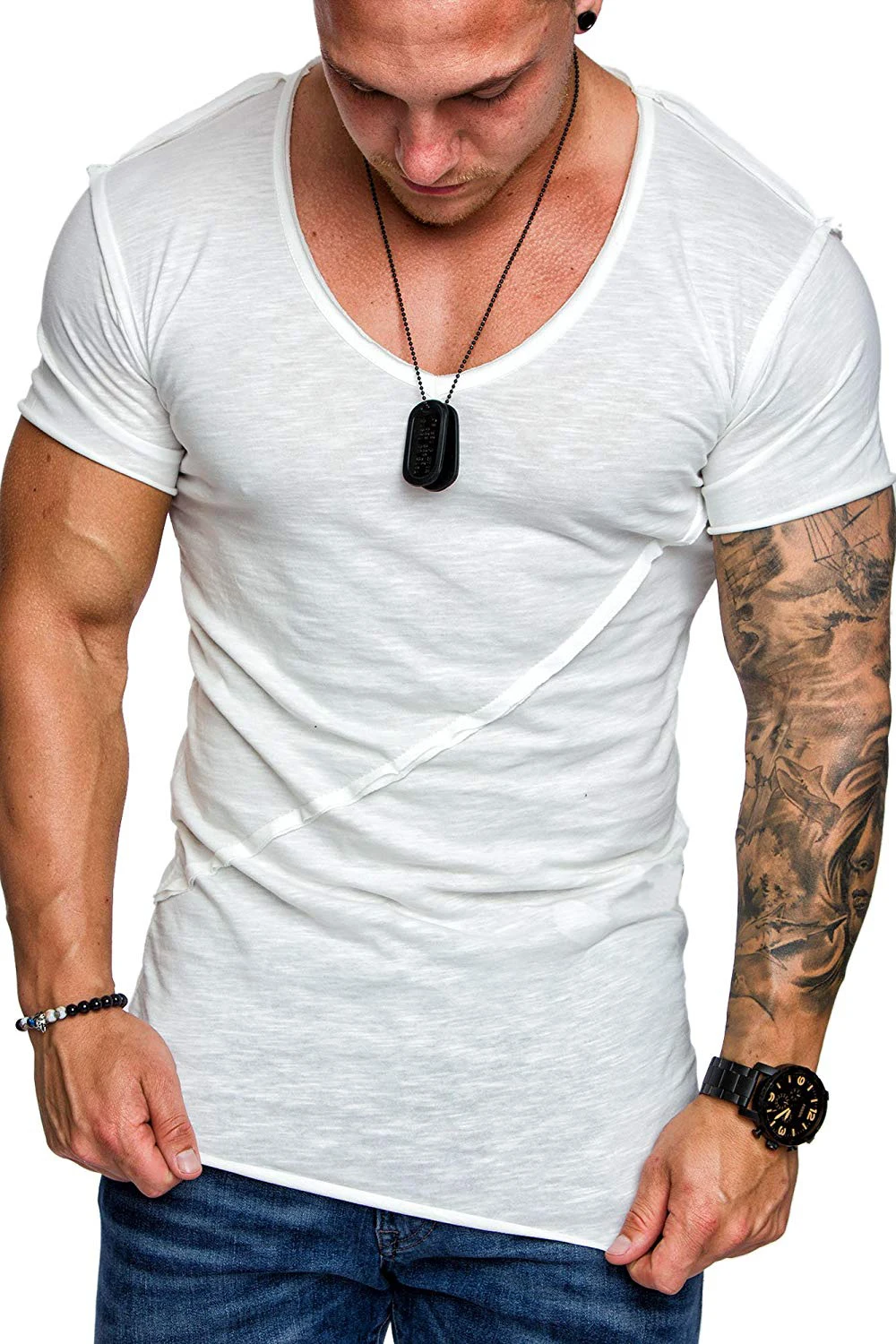 Новинка 2019 модная однотонная Дизайнерская футболка с оборками на рукавах