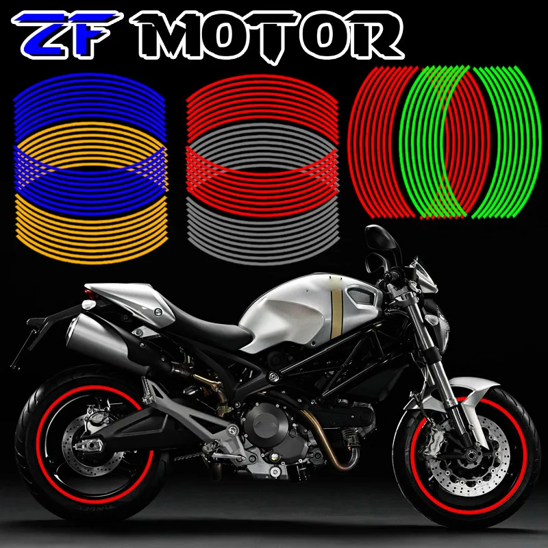 Наклейка на колесо для мотоцикла 16 полосок 17 дюймов 18 YAMAHA XJR400 XJR1200 XJR1300 XJ600 XJ6 MT07 MT09