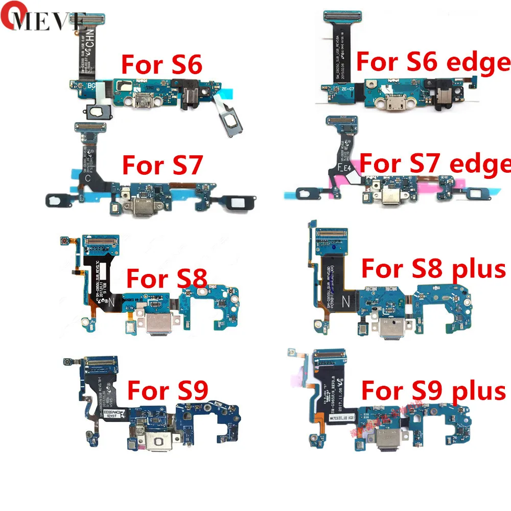 USB зарядное устройство док станция разъем гибкий кабель для Samsung S6 S7 edge S8 S9 plus G925