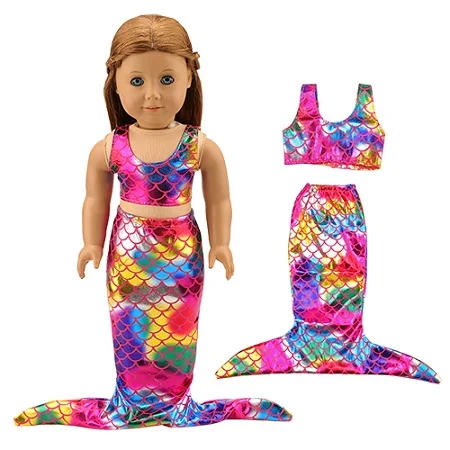 No Doll Лучшие продажи продукции Куклы нашего поколения одежда ребенка 43 см аксессуары платье для Америки девочка Новорожденные куклы Рождественский подарок - Цвет: No Doll