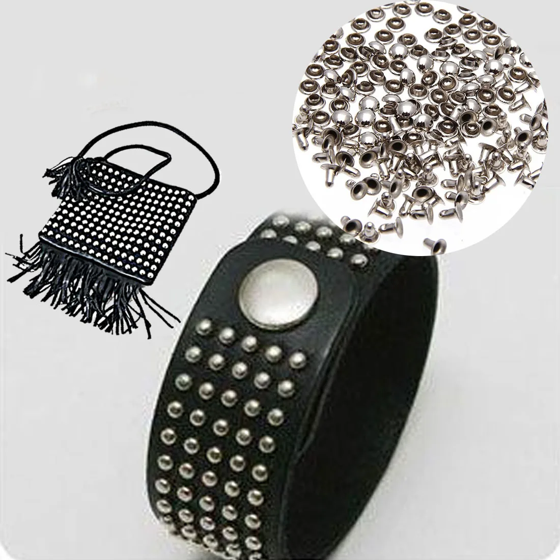 Шестигранная Кепка с заклепками 100 шт. металлические кожаные для ремонта в стиле