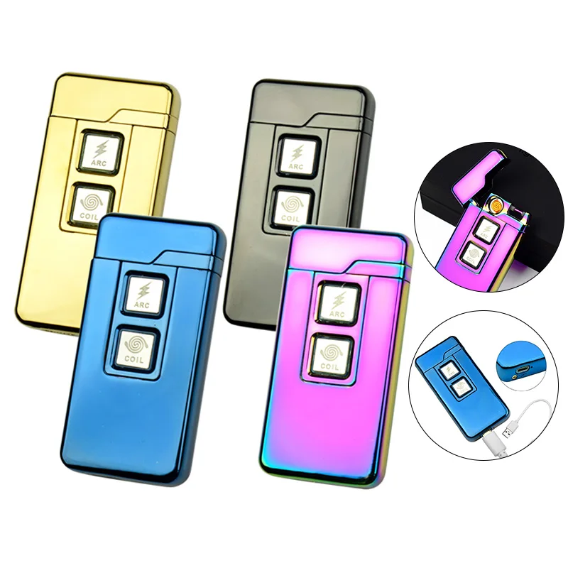 Многофункциональная Электронная зажигалка красочные зажигалки USB с импульсной
