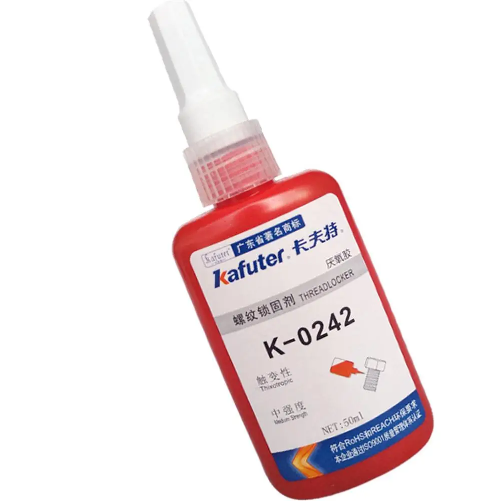 Жидкий клей 50 мл синий анаэробный съемный герметик резьба супер для