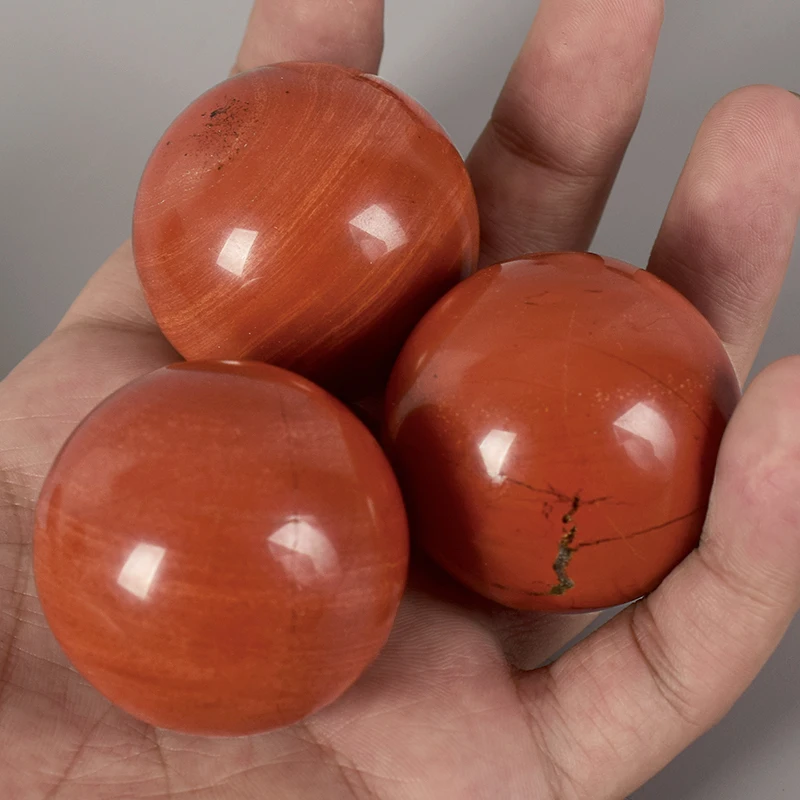 1 шт. диаметр 40 мм натуральный красный Джаспер драгоценный камень шар Кристальные