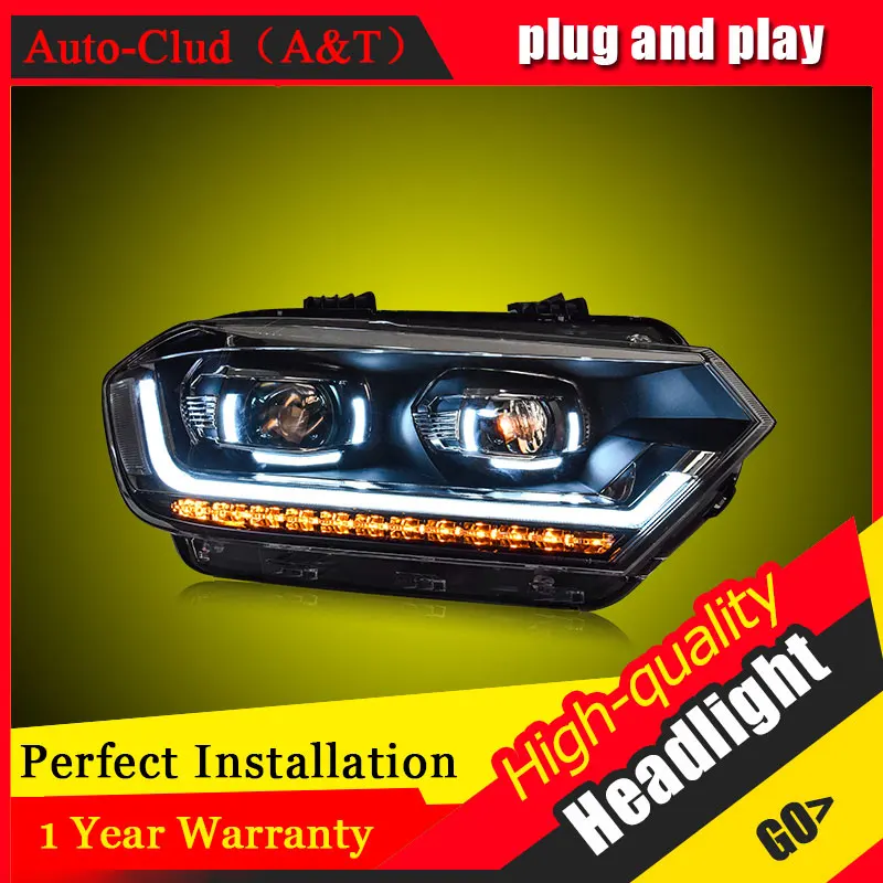 Автомобильный Clud автомобильный Стайлинг для VW фары Bora 2016 2017 Передняя