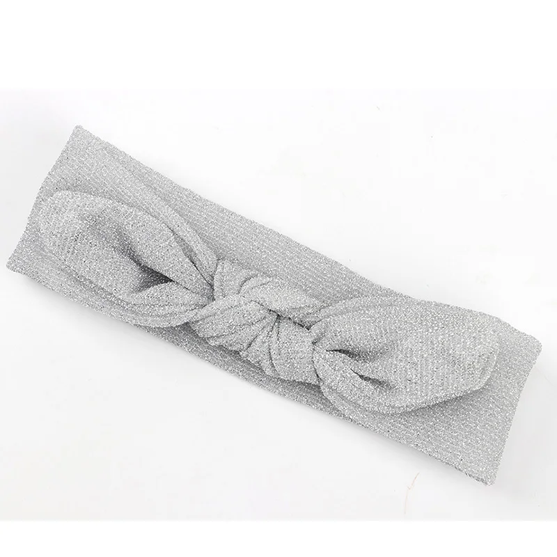 Горячая Распродажа 2018 Новые блестящие повязки на голову с бантом в виде кролика