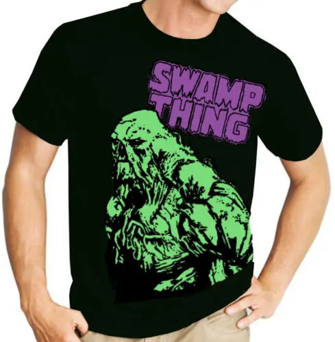 Мужская черная футболка Swamp Thing (DC Comics Book) мужские футболки Летние Стильные Модные