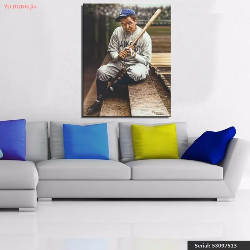 Бейсбол Рисунок Живопись Европа маслом Рисование искусство Спрей Без Рамы Холст