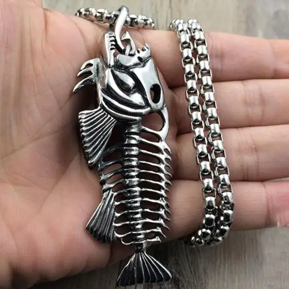 Мужские ювелирные изделия винтажное ожерелье из нержавеющей стали кулон в виде